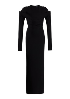 Jacquemus - Sabre Draped Maxi Dress - Black - FR 40 - Moda Operandi