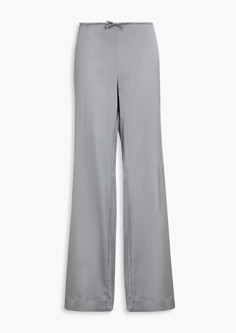 JACQUEMUS - Mentalo satin-twill wide-leg pants - Gray - FR 38