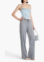 JACQUEMUS - Mentalo satin-twill wide-leg pants - Gray - FR 34