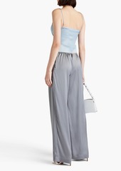 JACQUEMUS - Mentalo satin-twill wide-leg pants - Gray - FR 38