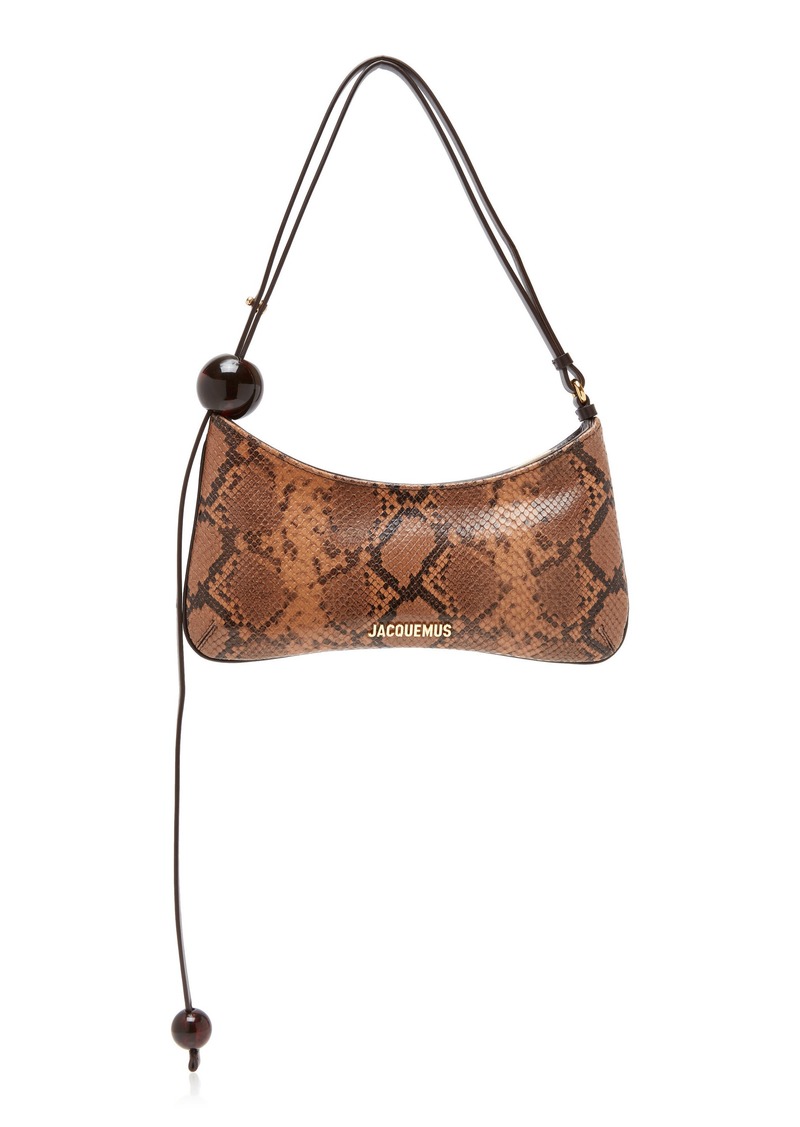 Jacquemus - Snake-Print Leather Shoulder Bag - Python - OS - Moda Operandi