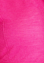 JACQUEMUS - Soli cropped twist-back wool-blend cardigan - Pink - FR 34