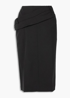 JACQUEMUS - Vela draped wool skirt - Black - FR 34