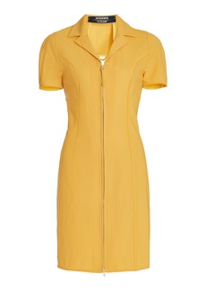 Jacquemus - Women's Tangelo Cutout Stretch-Wool Mini Dress - Orange - Moda Operandi
