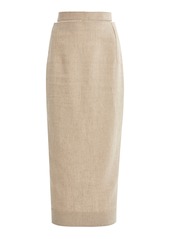 Jacquemus - Women's Valerie Cutout Woven Pencil Skirt - Neutral - Moda Operandi