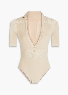 JACQUEMUS - Yauco ribbed-knit bodysuit - Neutral - FR 38