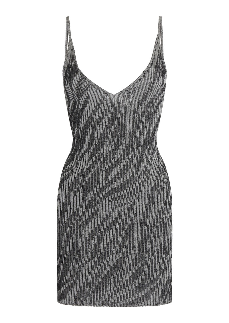 Jacquemus - Zebra-Knit Cotton-Blend Tank Top - Animal - FR 36 - Moda Operandi