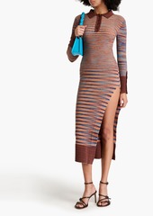 JACQUEMUS - Zucca space-dyed cotton and merino wool-blend midi dress - Brown - FR 38