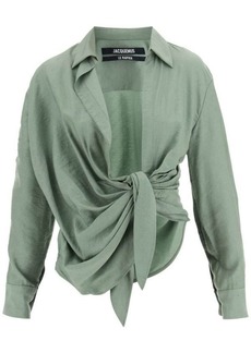 Jacquemus 'bahia' tied-sash blouse