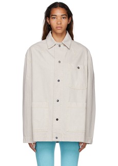 JACQUEMUS Beige 'La Veste De-Nîmes Yelo' Denim Jacket