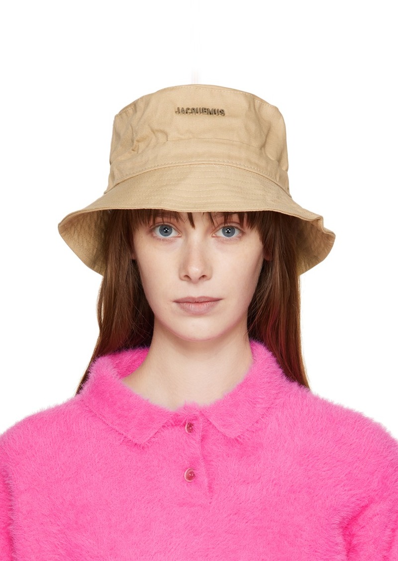 JACQUEMUS Beige Le Papier 'Le Bob Gadjo' Bucket Hat