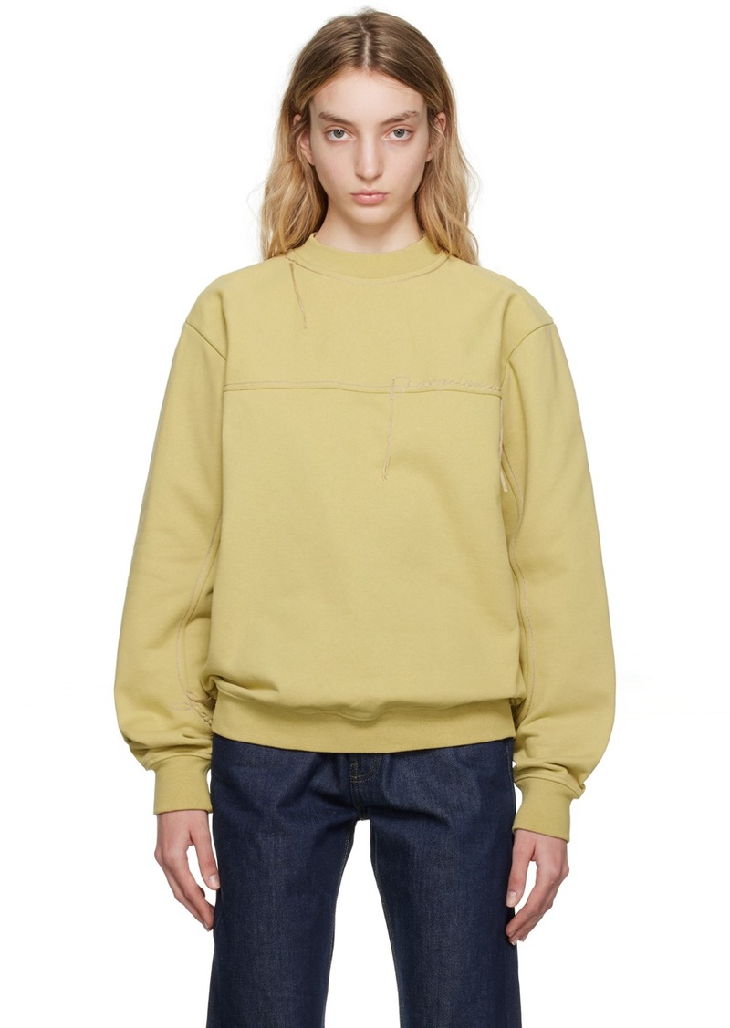 JACQUEMUS Beige Le Raphia 'Le Sweatshirt Fio' Sweatshirt