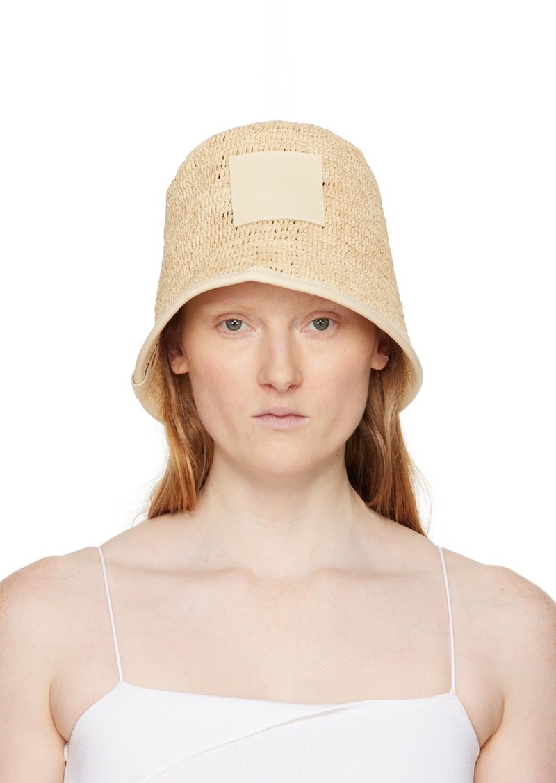 JACQUEMUS Beige Les Classiques 'Le bob Soli' Beach Hat