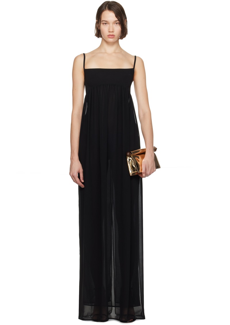 JACQUEMUS Black La Casa 'La robe Peplo' Maxi Dress