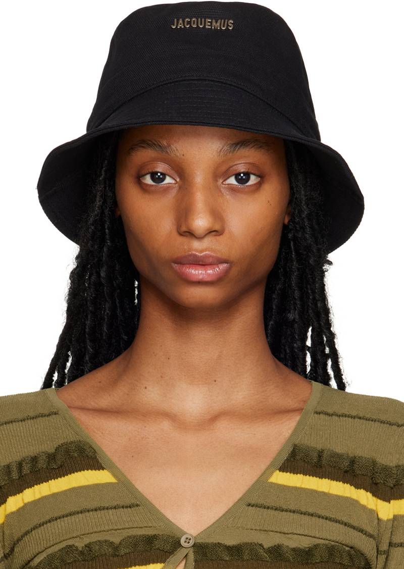 JACQUEMUS Black 'Le Bob Gadjo' Bucket Hat