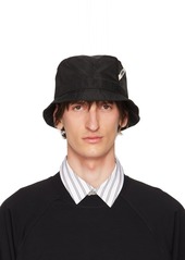 JACQUEMUS Black Le Chouchou 'Le bob Ovalie' Bucket Hat