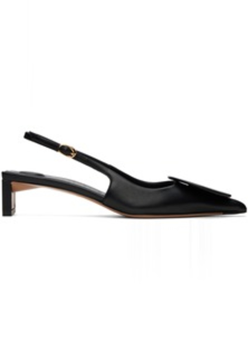 JACQUEMUS Black Les Classiques 'Les slingbacks Duelo basses' Heels