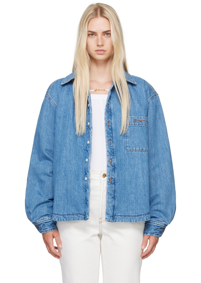 JACQUEMUS Blue Les Classiques 'La chemise Boulanger' Denim Shirt