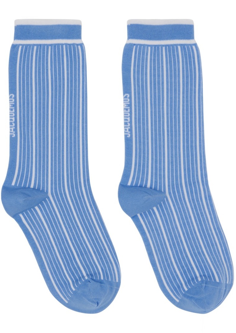 JACQUEMUS Blue Les Sculptures 'Les chaussettes Pablo' Socks