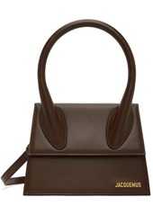 JACQUEMUS Brown Le Raphia 'Le Grand Chiquito' Bag