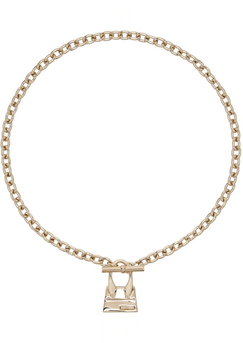 JACQUEMUS Gold 'Le collier Chiquito Barre' Necklace