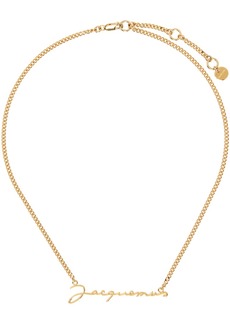 JACQUEMUS Gold Le Papier 'La Chaine Jacquemus' Necklace