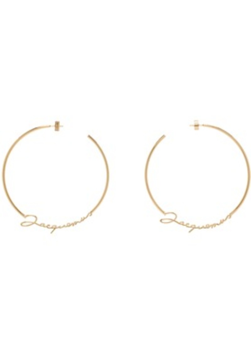 JACQUEMUS Gold Les Classiques 'Les créoles Jacquemus' Earrings