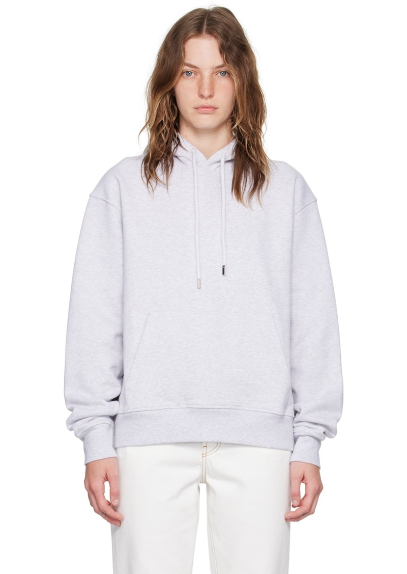 JACQUEMUS Gray Les Classiques 'Le sweatshirt brodé' Hoodie