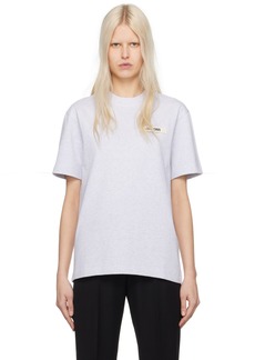 JACQUEMUS Gray Les Classiques 'Le T-Shirt Gros Grain' T-Shirt
