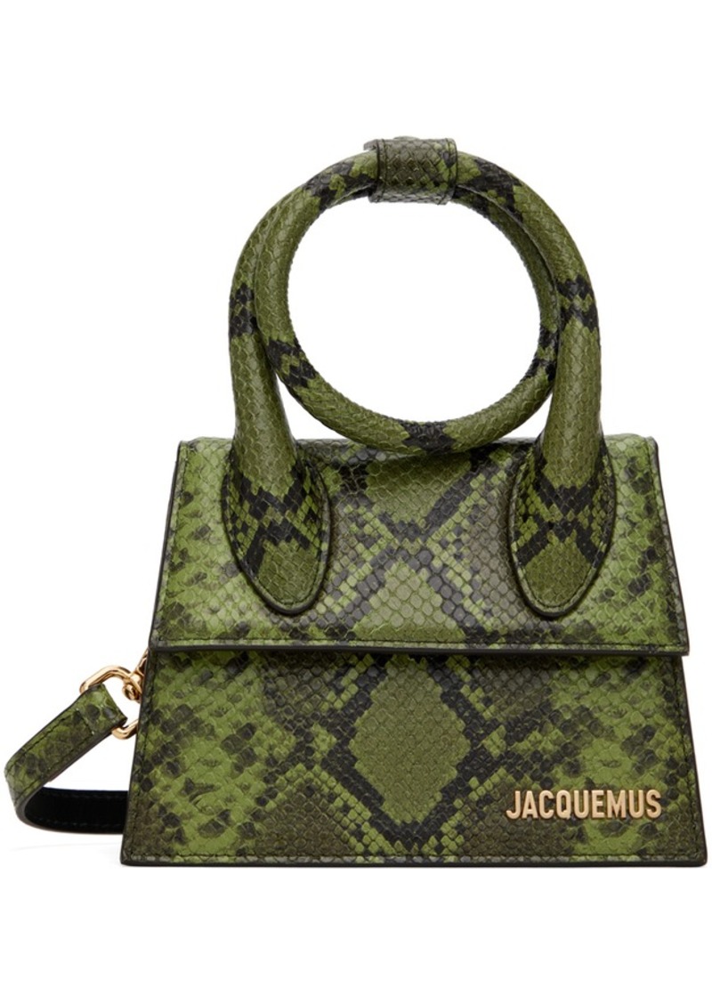 JACQUEMUS Green La Casa 'Le Chiquito noeud' Bag