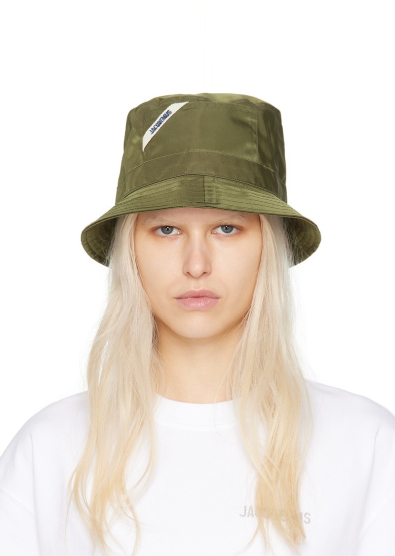 JACQUEMUS Green Le Chouchou 'Le Bob Ovalie' Bucket Hat