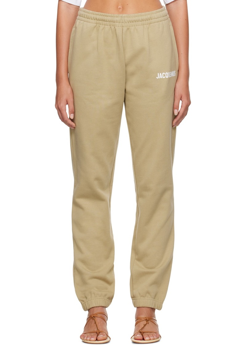 JACQUEMUS Khaki Le Papier 'Le Jogging Jacquemus' Lounge Pants