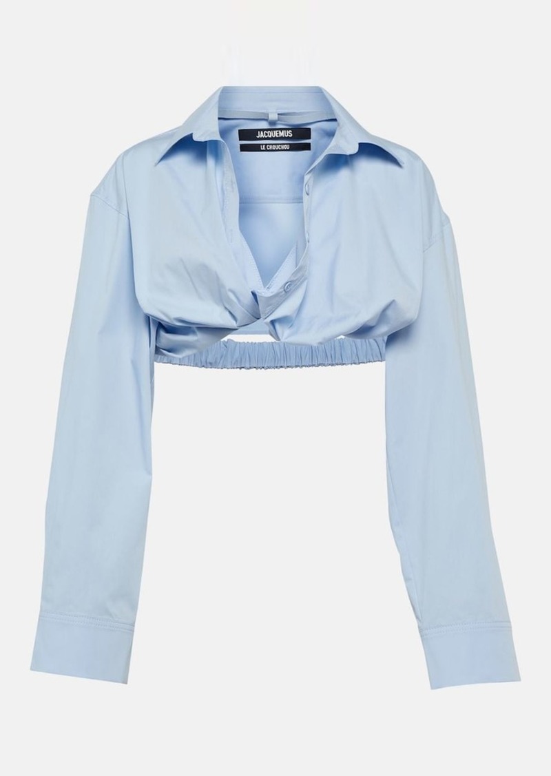 Jacquemus La Chemise Bahia cropped top