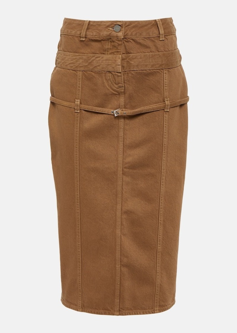 Jacquemus La jupe de Nîmes denim midi skirt