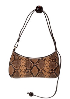 Jacquemus Le Bisou Perle Python-Embossed Leather Shoulder Bag