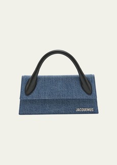 Jacquemus Le Chiquito Long Denim Top-Handle Bag