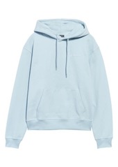 Jacquemus Le Sweatshirt Brode Organic Cotton Logo Hoodie in Light Blue at Nordstrom