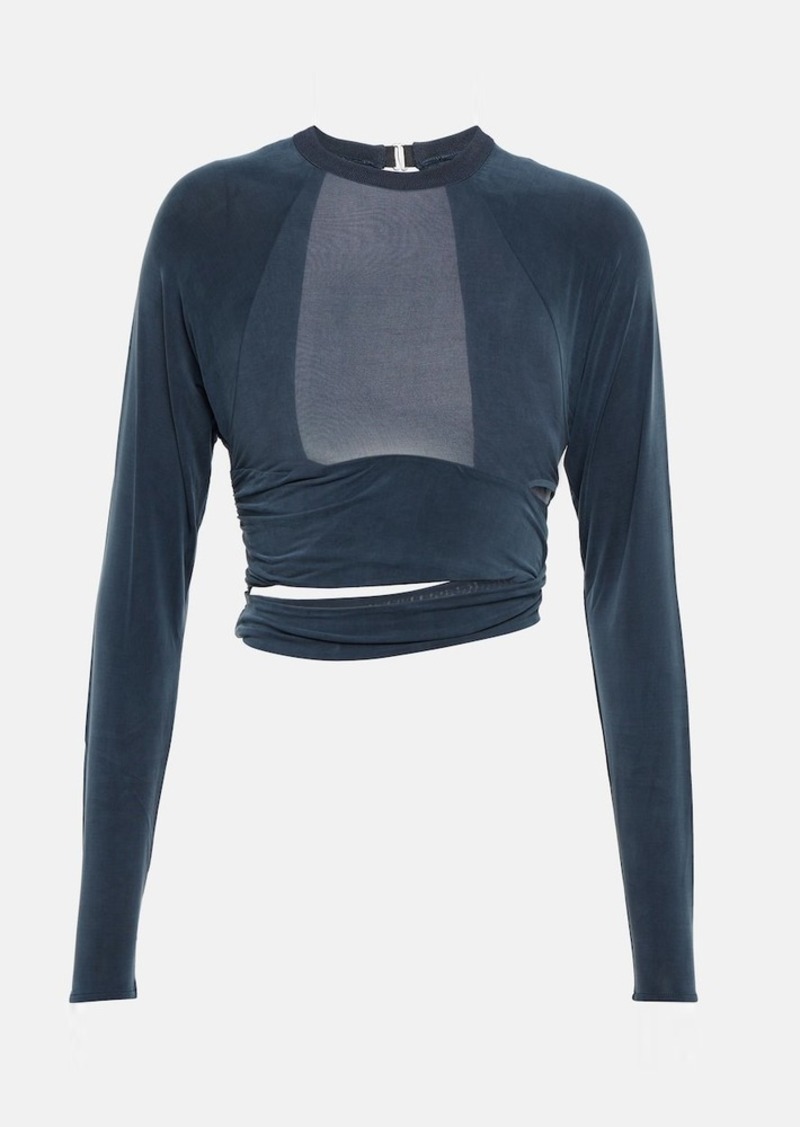 Jacquemus Le T-Shirt Espelho cutout crop top