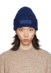 JACQUEMUS Navy 'Le bonnet Gros Grain' Beanie