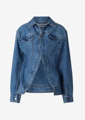 JACQUEMUS PEPLUM DENIM JACKET