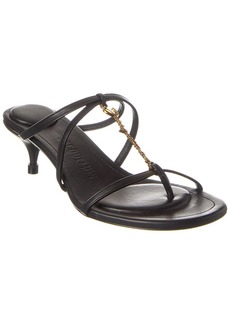 Jacquemus Pralu Basses Leather Sandal