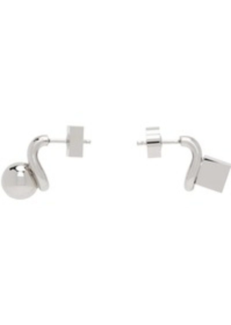 JACQUEMUS Silver La Casa 'Les puces Nodo' Earrings