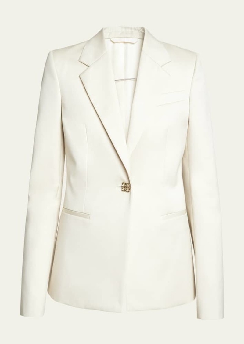 Givenchy Single-Breasted Cotton Blazer