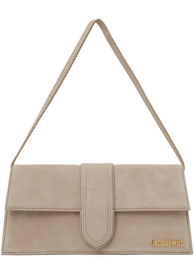 JACQUEMUS Taupe Les Classiques 'Le Bambino long' Bag