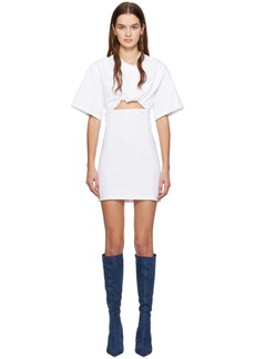 JACQUEMUS White Le Chouchou 'La robe t-shirt Bahia' Minidress