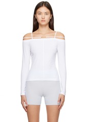 JACQUEMUS White Le Papier 'Le T-Shirt Sierra' Long Sleeve T-Shirt