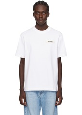 JACQUEMUS White Les Classiques 'Le T-Shirt Gros Grain' T-Shirt