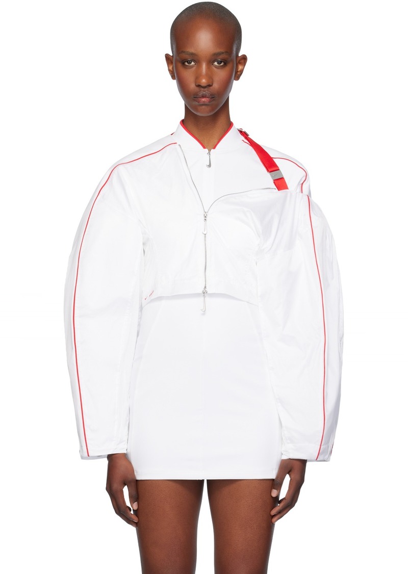 JACQUEMUS White Nike Edition Round Jacket