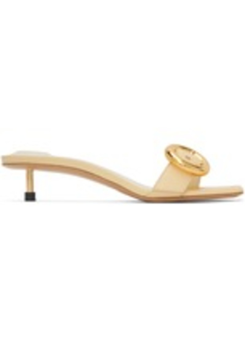 JACQUEMUS Yellow Le Chouchou 'Les Sandales Regalo Basses' Heels