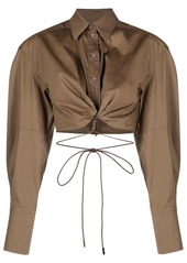 Jacquemus La Chemise Plidao cropped shirt